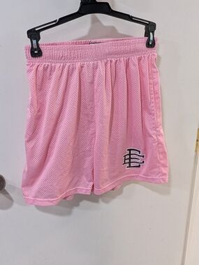 Eric Emanuel Pink Mesh Athletic Shorts